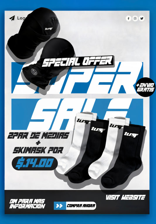 OFFER SKIMASK, CALCETINES, DESCUENTO